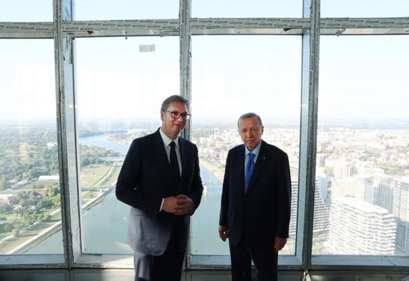 Cumhurbaşkanı Erdoğan, Belgrad Kulesi’ni ziyaret etti