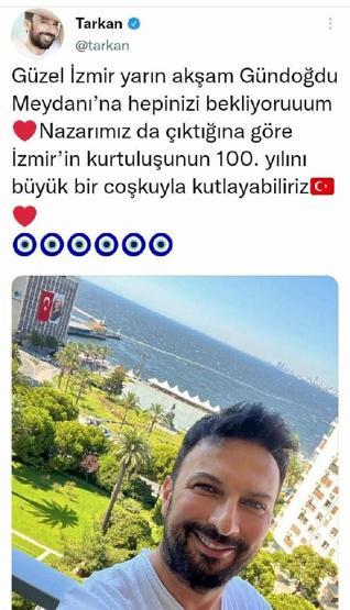 Tarkan, İzmir konserinin yeni yerini duyurdu: Gündoğdu Meydanına bekliyorum