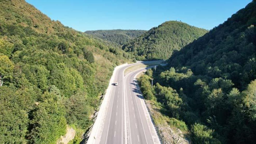 Zonguldak ormanlarında sonbaharda tabloluk görüntüler