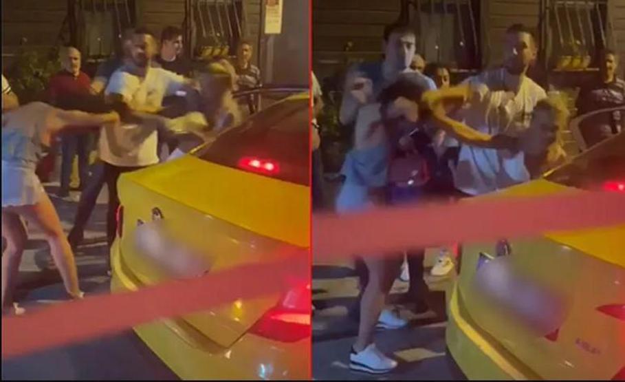 Melisa Döngel sokak ortasında saç başa kavga etti