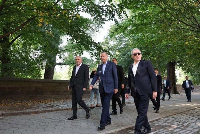 Cumhurbaşkanı Erdoğan Central Park’ta yürüyüş yaptı