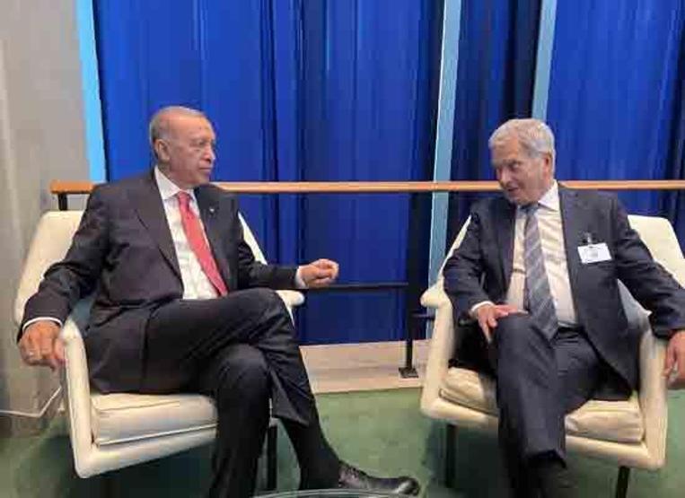 Cumhurbaşkanı Erdoğan, BM Genel Merkezinde liderlerle görüştü