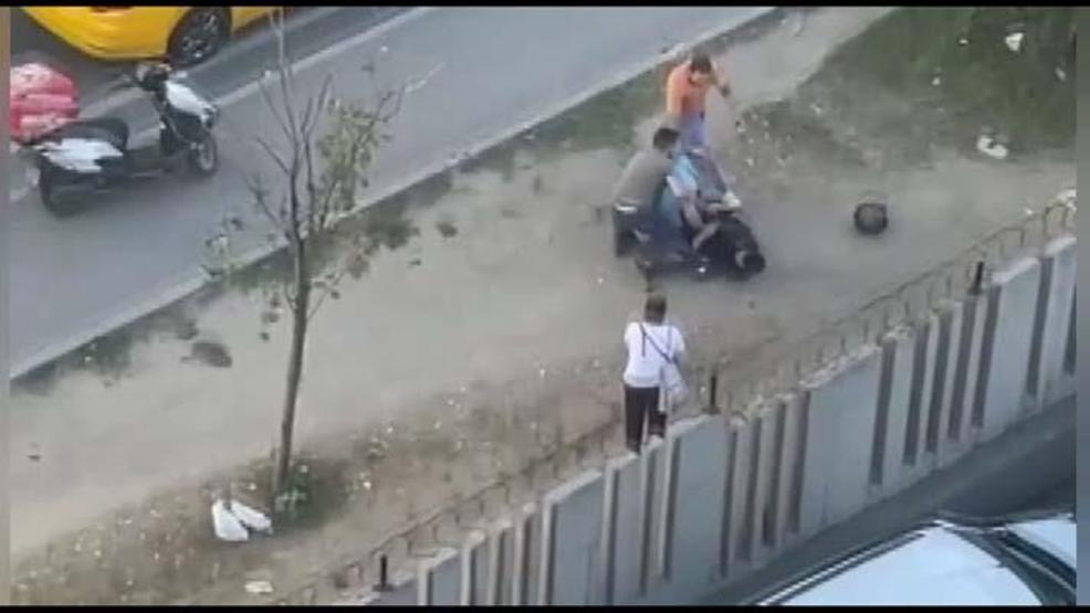 Güngörende trafikte yol verme kavgası