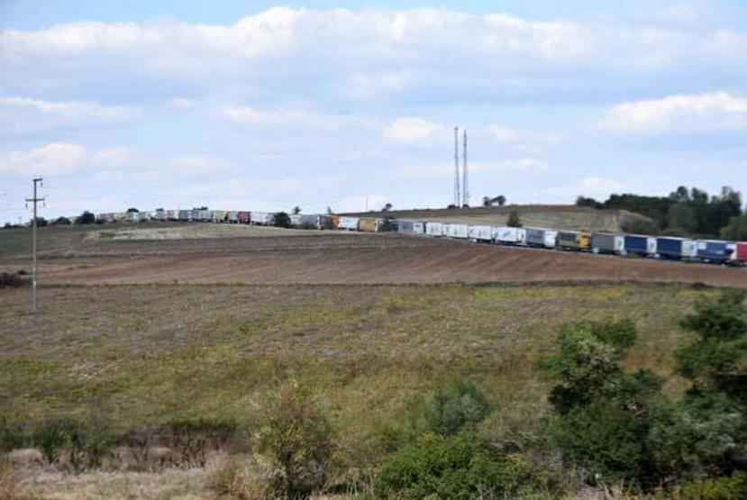 Hamzabeyli Sınır Kapısı’nda 33 kilometre TIR kuyruğu