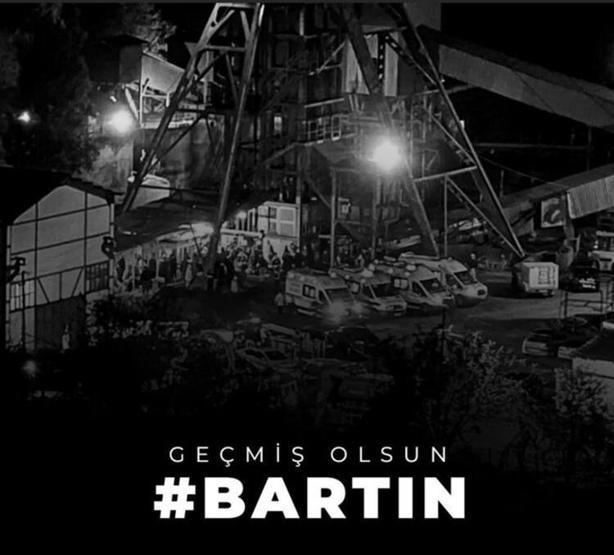 Bartında maden ocağında patlama Ünlü isimler acılarını paylaştı