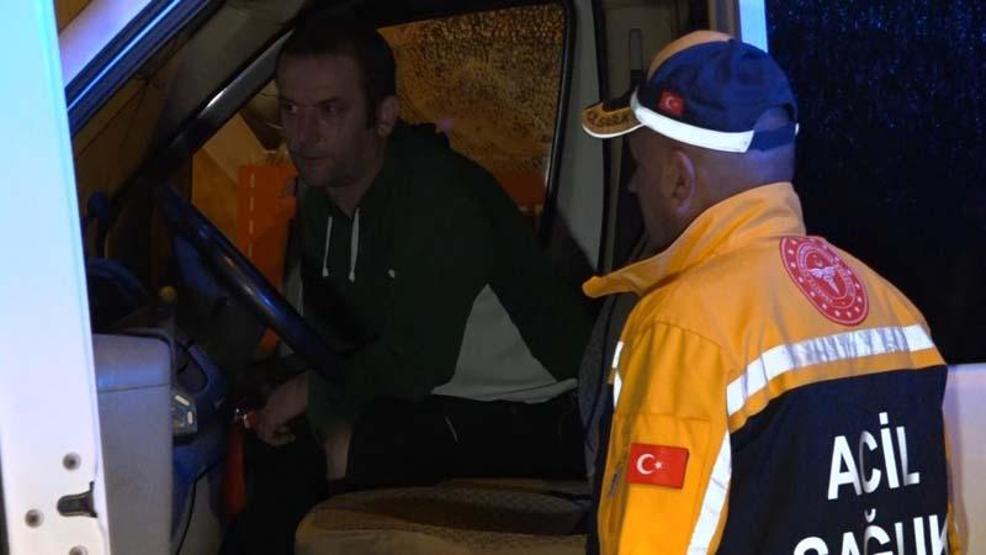 Kaza yapıp yolcu koltuğuna geçti Pes dedirten savunma