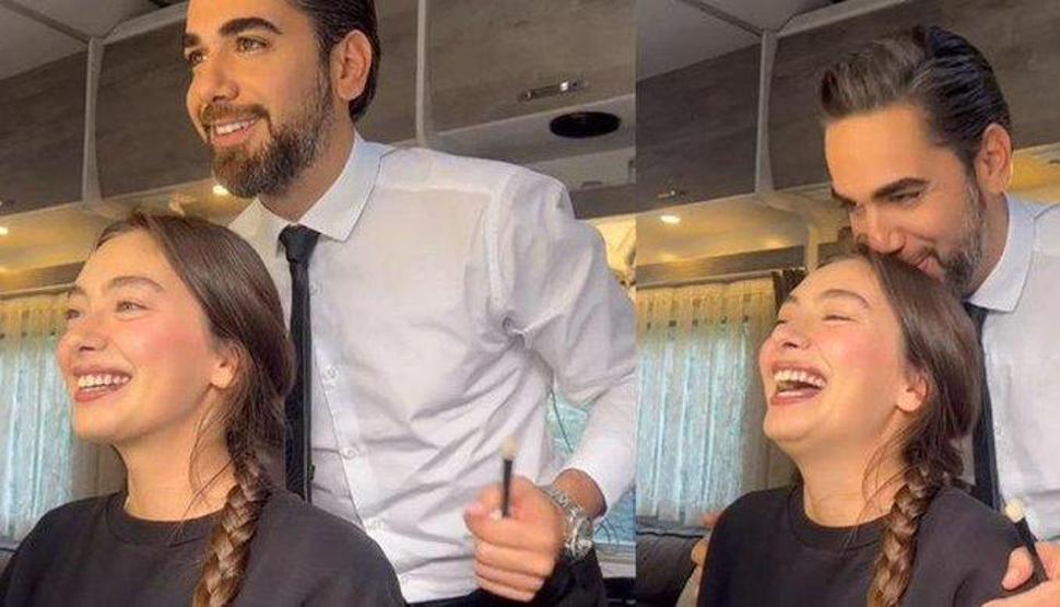 Neslihan Atagülün saçları Kadir Doğuluya emanet