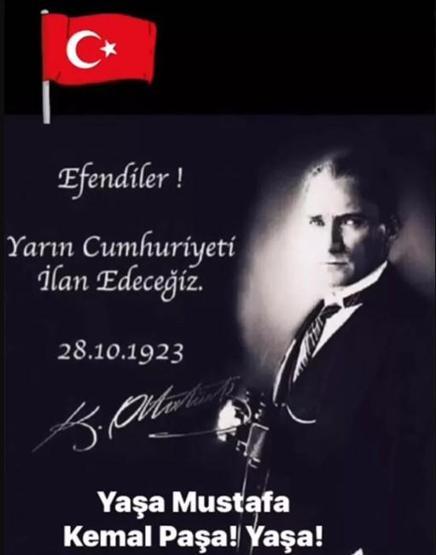 Ünlülerden 29 Ekim Cumhuriyet Bayramı paylaşımları