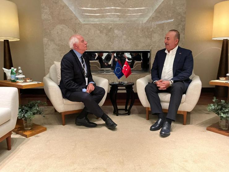 Çavuşoğlu, AB Yüksel Temsilcisi Borrel ile Etiyopyalı ve Ürdünlü mevkidaşıyla görüştü