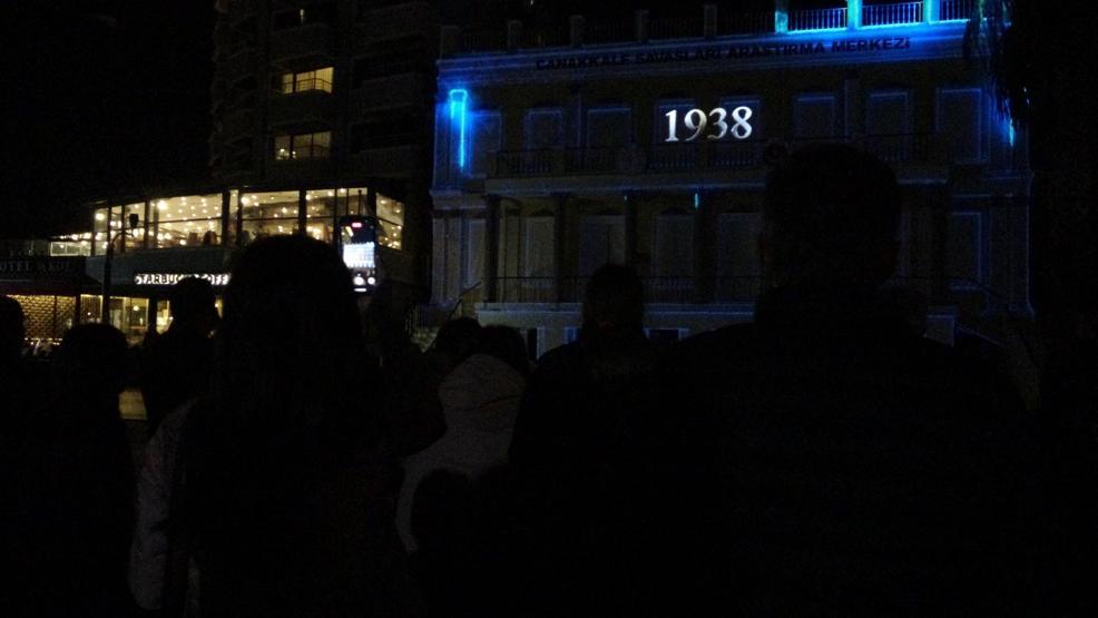 Çanakkalede 10 Kasıma özel 3D Mapping gösterisi