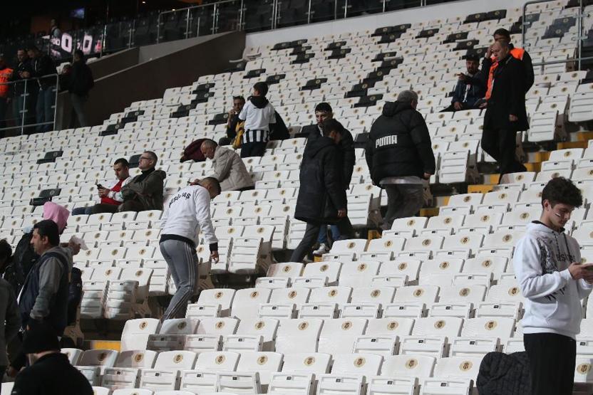 Vodafone Park böyle boşaltıldı İşte yaşananlar