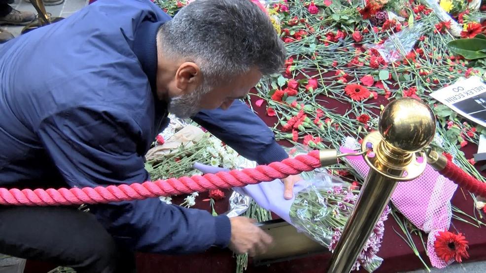 İstiklal Caddesinde en acı an Eşi ve kızını kaybettiği noktaya geldi