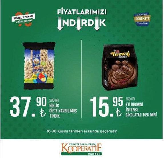 Tarım Kredi Kooperatifi 30 Kasım indirimli ürünler kataloğu