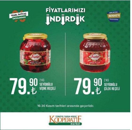 Tarım Kredi Kooperatifi 30 Kasım indirimli ürünler kataloğu