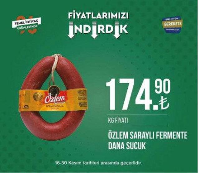 Tarım Kredi Kooperatifi 30 Kasım indirimli ürünler kataloğu