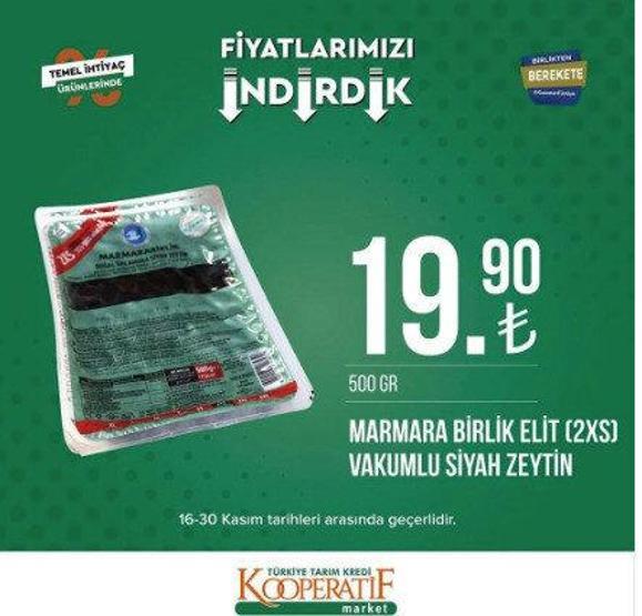 Tarım Kredi Kooperatifi 30 Kasım indirimli ürünler kataloğu