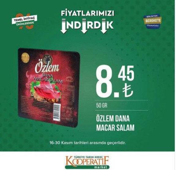 Tarım Kredi Kooperatifi 30 Kasım indirimli ürünler kataloğu