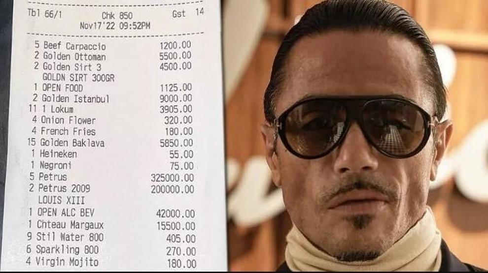 Nusret Gökçenin restoranındaki hesap şaşırttı