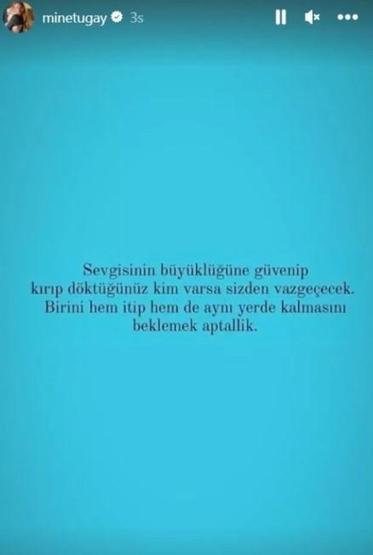 Mine Tugaydan imalı sözler