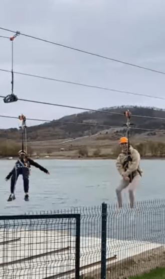 Çağla Şıkelin adrenalin dolu anları