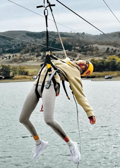 Çağla Şıkelin adrenalin dolu anları