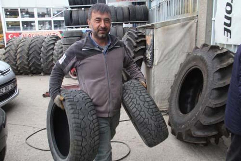 Sayılı günler kaldı Kış lastiği yoğunluğu