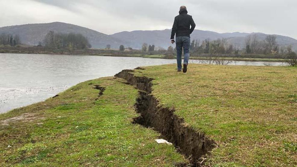 Düzce depremi sonrası korkutan görüntü