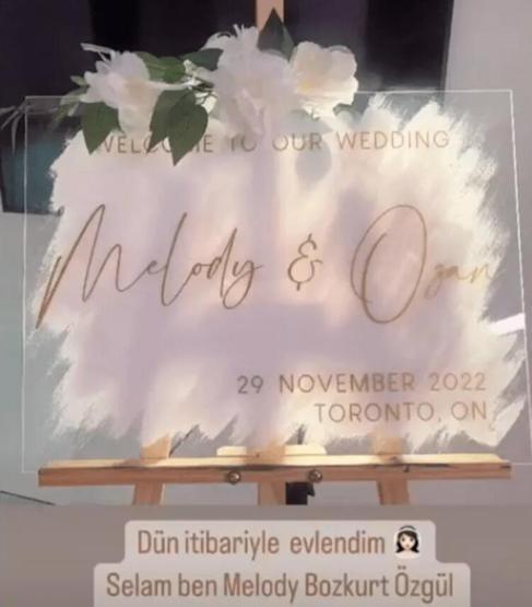 Ceylanın kızı Melodi Bozkurt evlendi