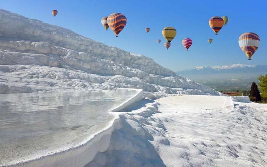 Beyaz cennet Pamukkalede, 2 milyon ziyaretçi hedefi yakın