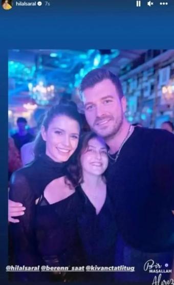 Beren Saat ve Kıvanç Tatlıtuğdan herkesi heyecanlandıran buluşma