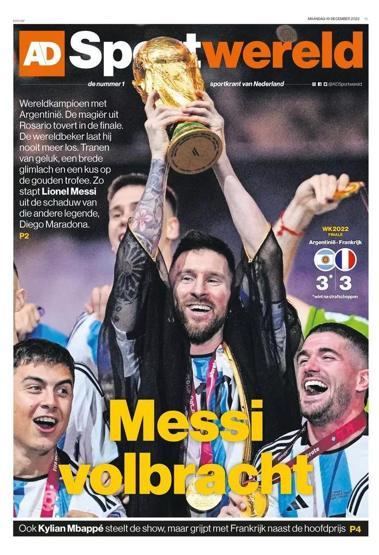 Messi ve Arjantinin Dünya Kupası zaferi manşetlerde