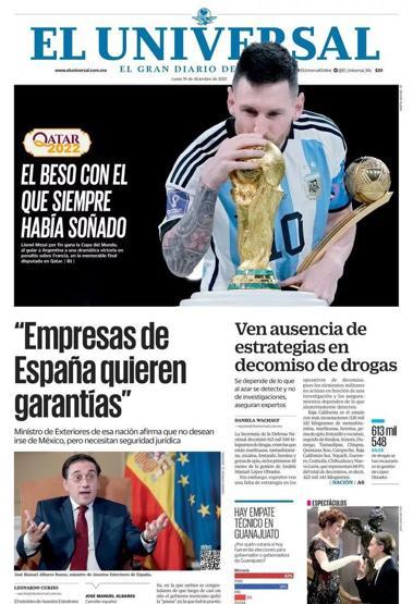 Messi ve Arjantinin Dünya Kupası zaferi manşetlerde