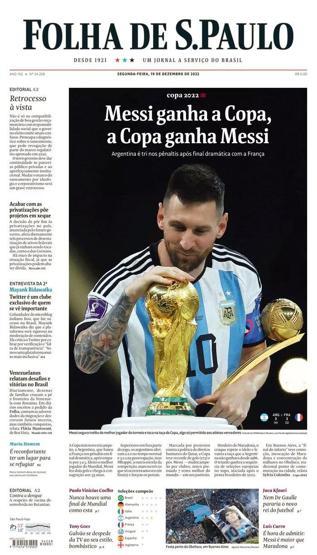 Messi ve Arjantinin Dünya Kupası zaferi manşetlerde