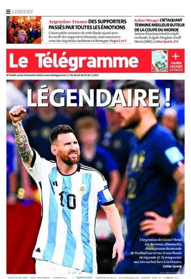 Messi ve Arjantinin Dünya Kupası zaferi manşetlerde