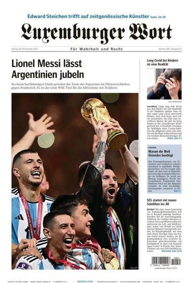Messi ve Arjantinin Dünya Kupası zaferi manşetlerde