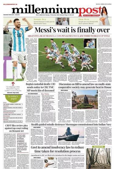 Messi ve Arjantinin Dünya Kupası zaferi manşetlerde