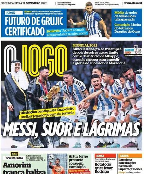 Messi ve Arjantinin Dünya Kupası zaferi manşetlerde