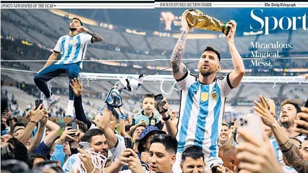 Messi ve Arjantinin Dünya Kupası zaferi manşetlerde