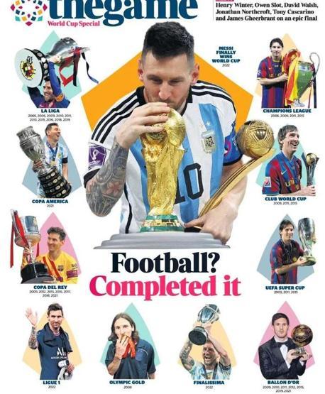 Messi ve Arjantinin Dünya Kupası zaferi manşetlerde