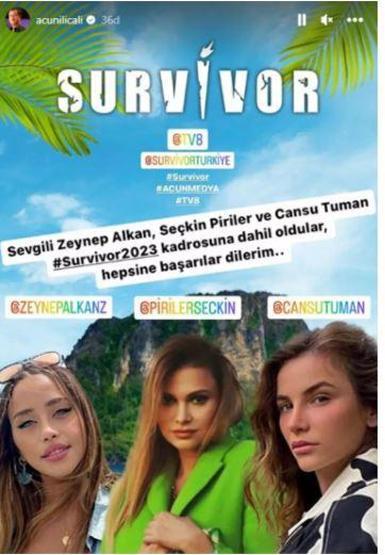 Survivor 2023 sürprizleri Yeni yarışmacılar belli oldu