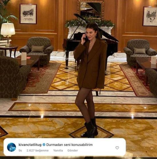 Kıvanç Tatlıtuğdan, eşi Başak Dizere romantik yorum