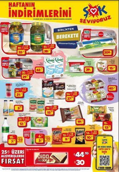 ŞOK 30 Aralık - 3 Ocak aktüel ürünler kataloğu Bu hafta ŞOK markette neler var