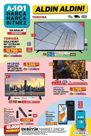 29 Aralık A101 kataloğu 2022... A101 indirimli ürünlerde bu Perşembe neler var