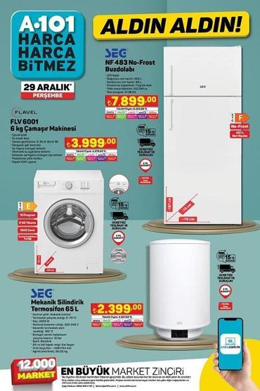 29 Aralık A101 kataloğu 2022... A101 indirimli ürünlerde bu Perşembe neler var