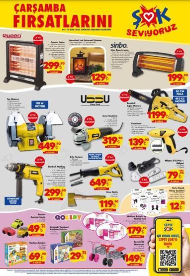 ŞOK 4-10 Ocak aktüel ürünler kataloğu Bu hafta ŞOK markette neler var