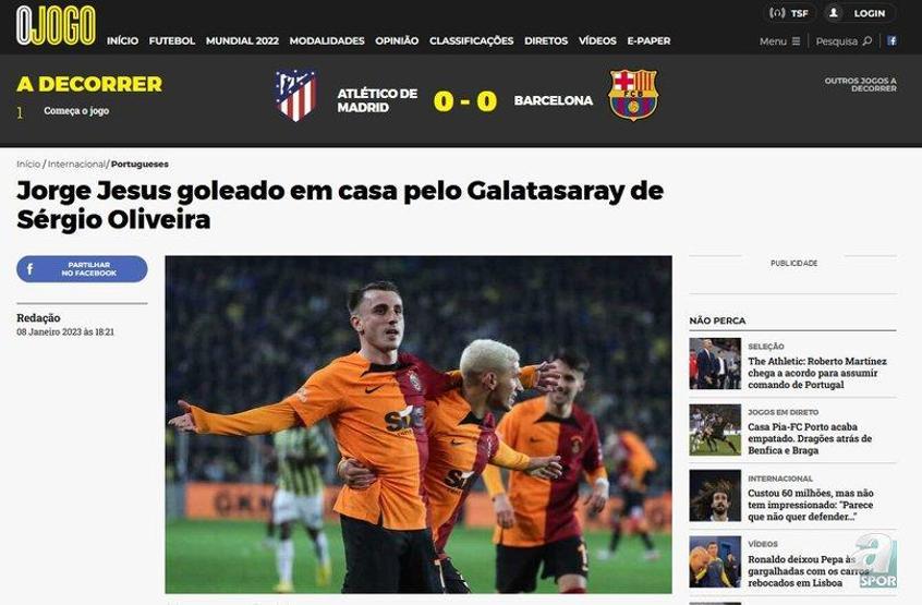 Dış basında Fenerbahçe-Galatasaray manşetleri