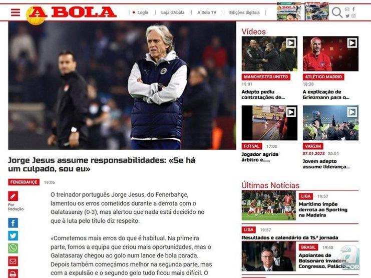Dış basında Fenerbahçe-Galatasaray manşetleri