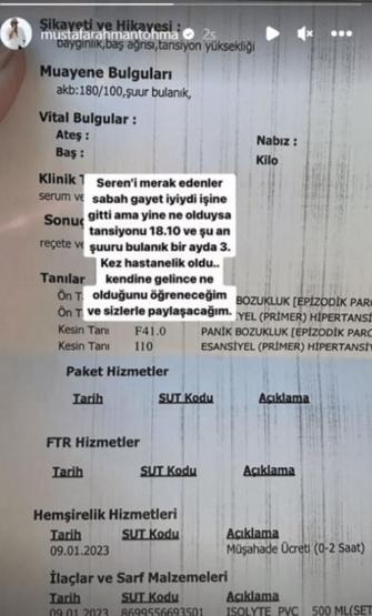 Seren Serengilin sevgilisi hastaneden paylaştı: Şuuru bulanık