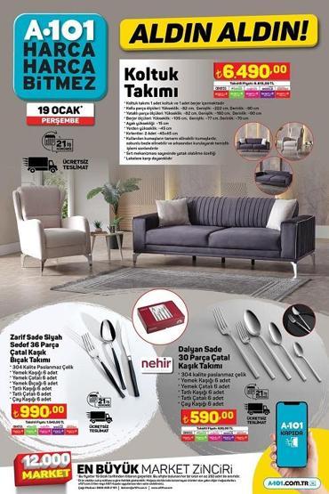 19 Ocak A101 aktüel ürünler kataloğu 2023... Bu perşembe A101 indirimli ürünlerde neler var