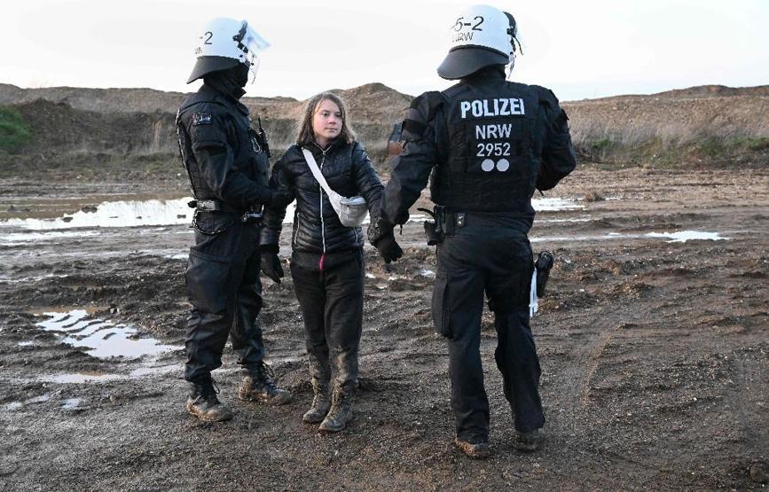 Greta Thunberg Almanyada gözaltına alındı